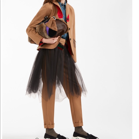 Max Mara Weekend Wool Flannel Trousers and Tulle - Picture 5 of 6